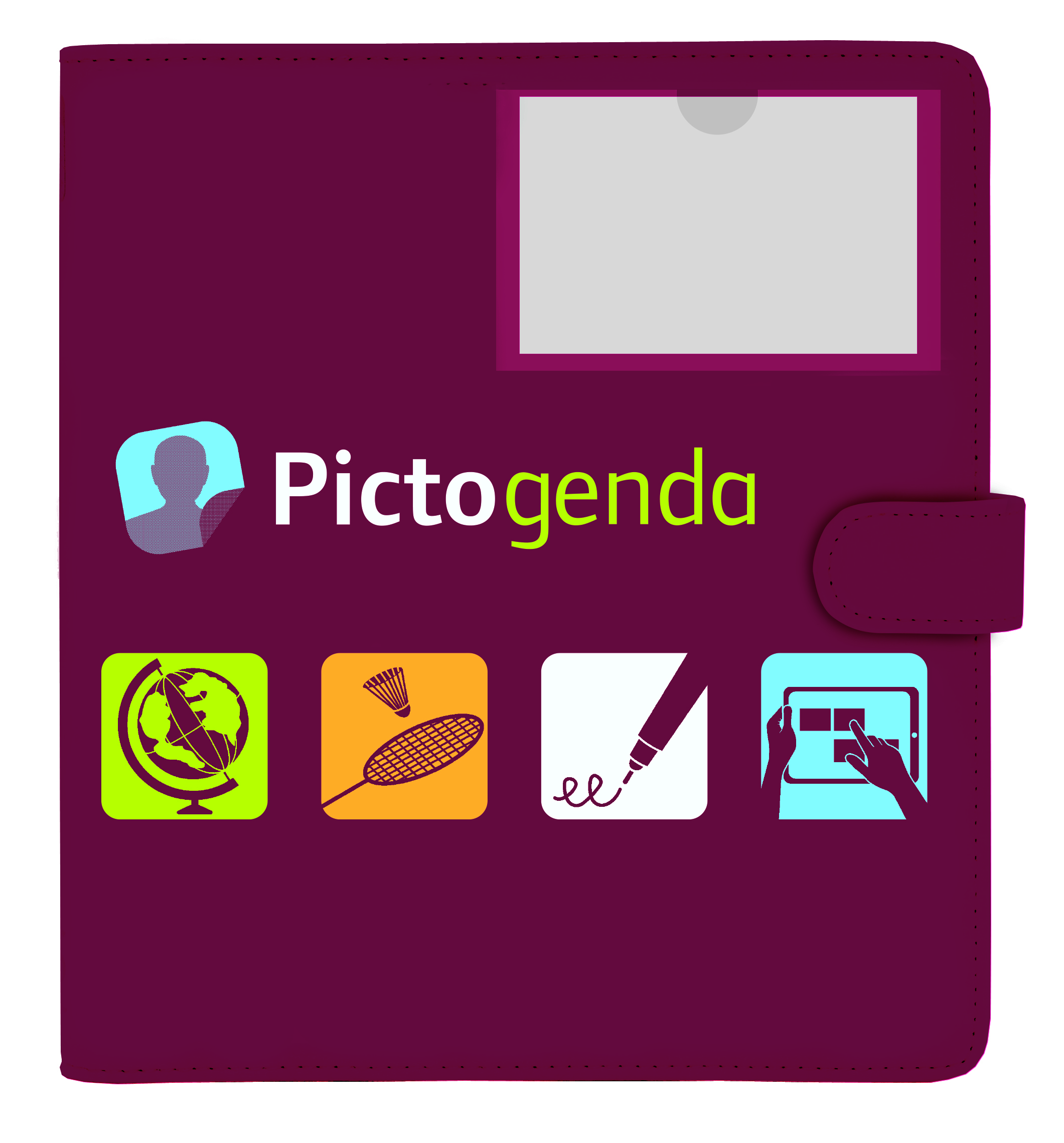 Losse ringband donkerrood